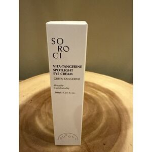SOROCI Vita-Tangerine Spotlight Eye Cream 1.01 oz Brand NIB Green Tangerine